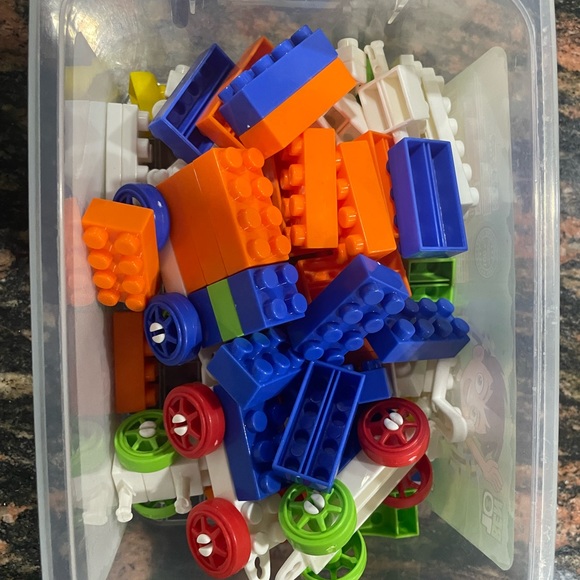 Mini blocks for kids. Age 3+. Used but still like new - Picture 3 of 3